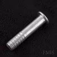 Close-up of a metal aluminium navy pins on black background.