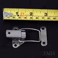 2in1 Type B Stainless Steel Toggle Clip & Catch Plate with a measuring tape.