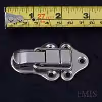 2in1 Zinc Plated Case Clips with measuring tape for size reference.