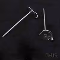 Stainless Steel 'Standard’ Lacing Anchors on black background