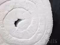 Roll of white fibreglass insulation material.