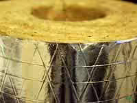 Insulation roll with reflective foil coating