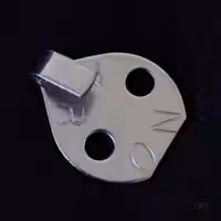 Stainless Steel 2-hole lacing top against dark background