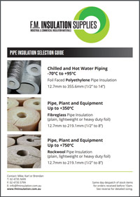 Pipe Insulation Selection Sheet Guide