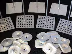 Insulation Pins and Hardware on display