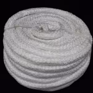 Huge fibreglass rope in a black background